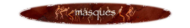 Masques en bronze