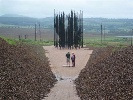 Sculpture hommage à Nelson Mandela