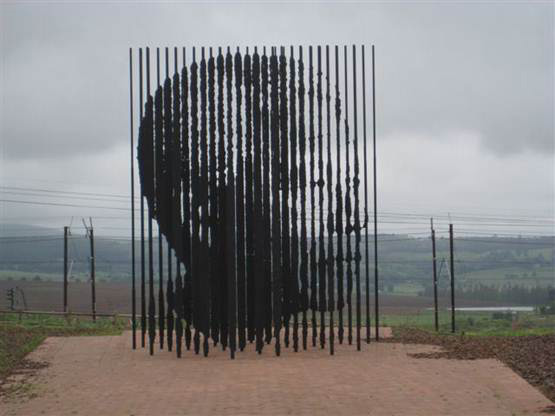 Sculpture hommage à Nelson Mandela